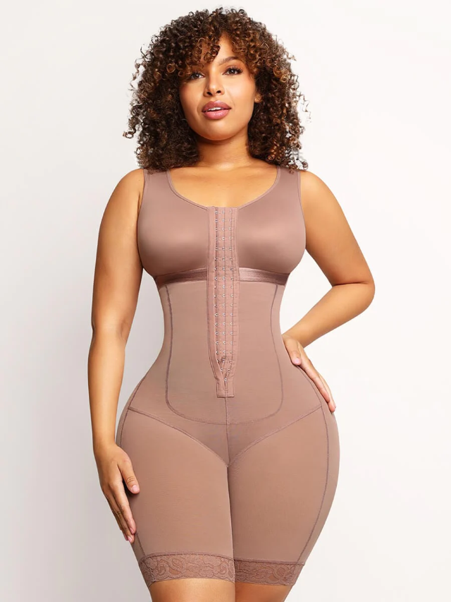 Ebony Blossom Post-Op Chest Wrap Jumpsuit